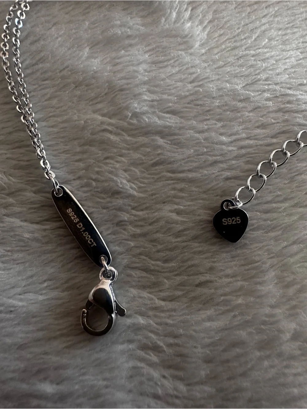 Moissanite Silver Double Chain bracelet.